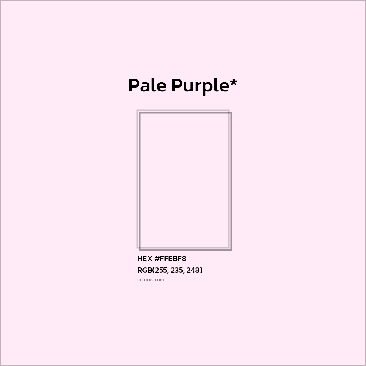 HEX #FFEBF8 Color Name, Color Code, Palettes, Similar Paints, Images