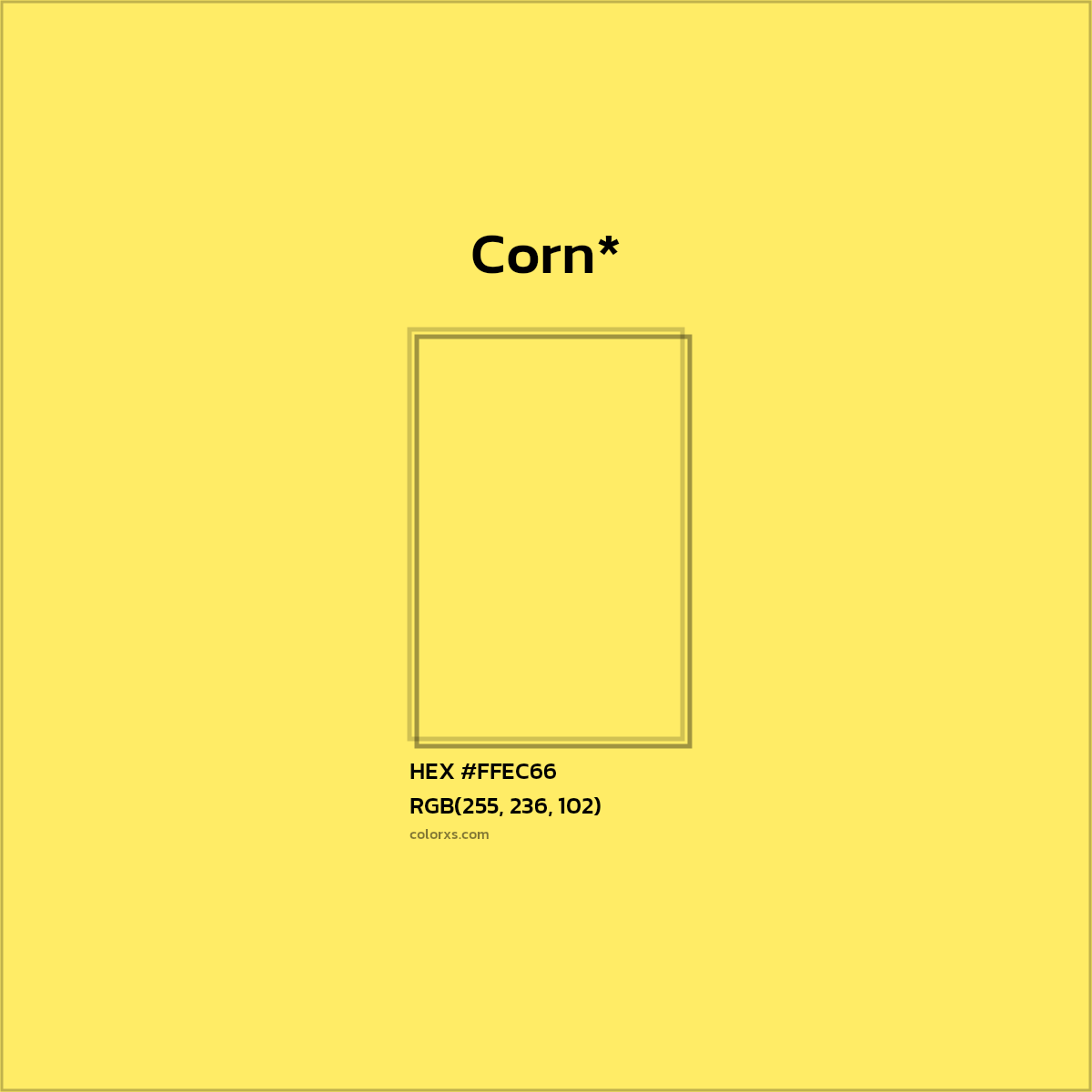 HEX #FFEC66 Color Name, Color Code, Palettes, Similar Paints, Images