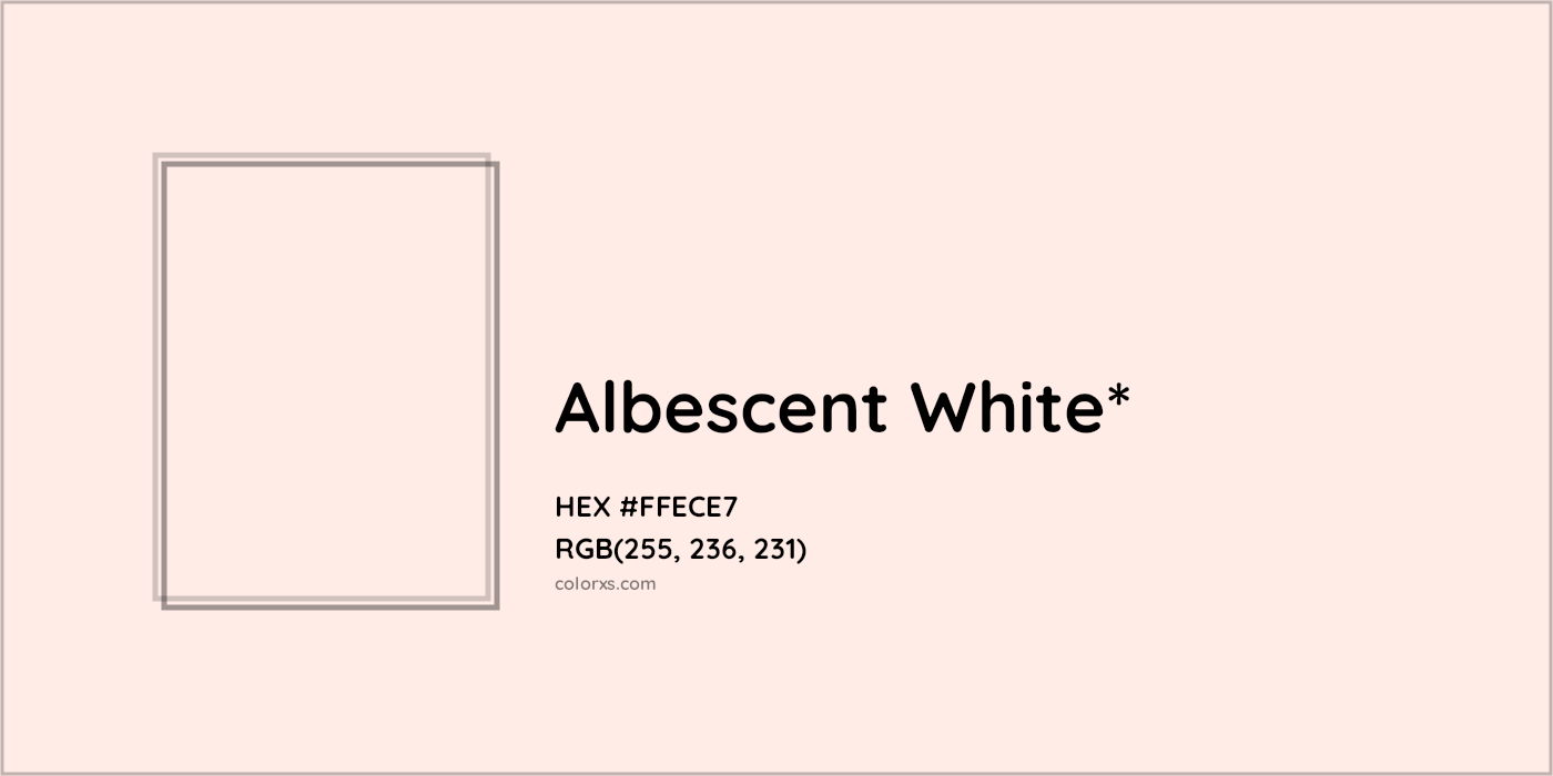 HEX #FFECE7 Color Name, Color Code, Palettes, Similar Paints, Images