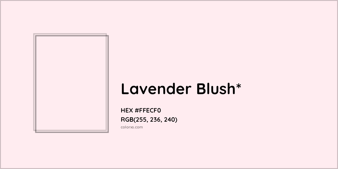 HEX #FFECF0 Color Name, Color Code, Palettes, Similar Paints, Images
