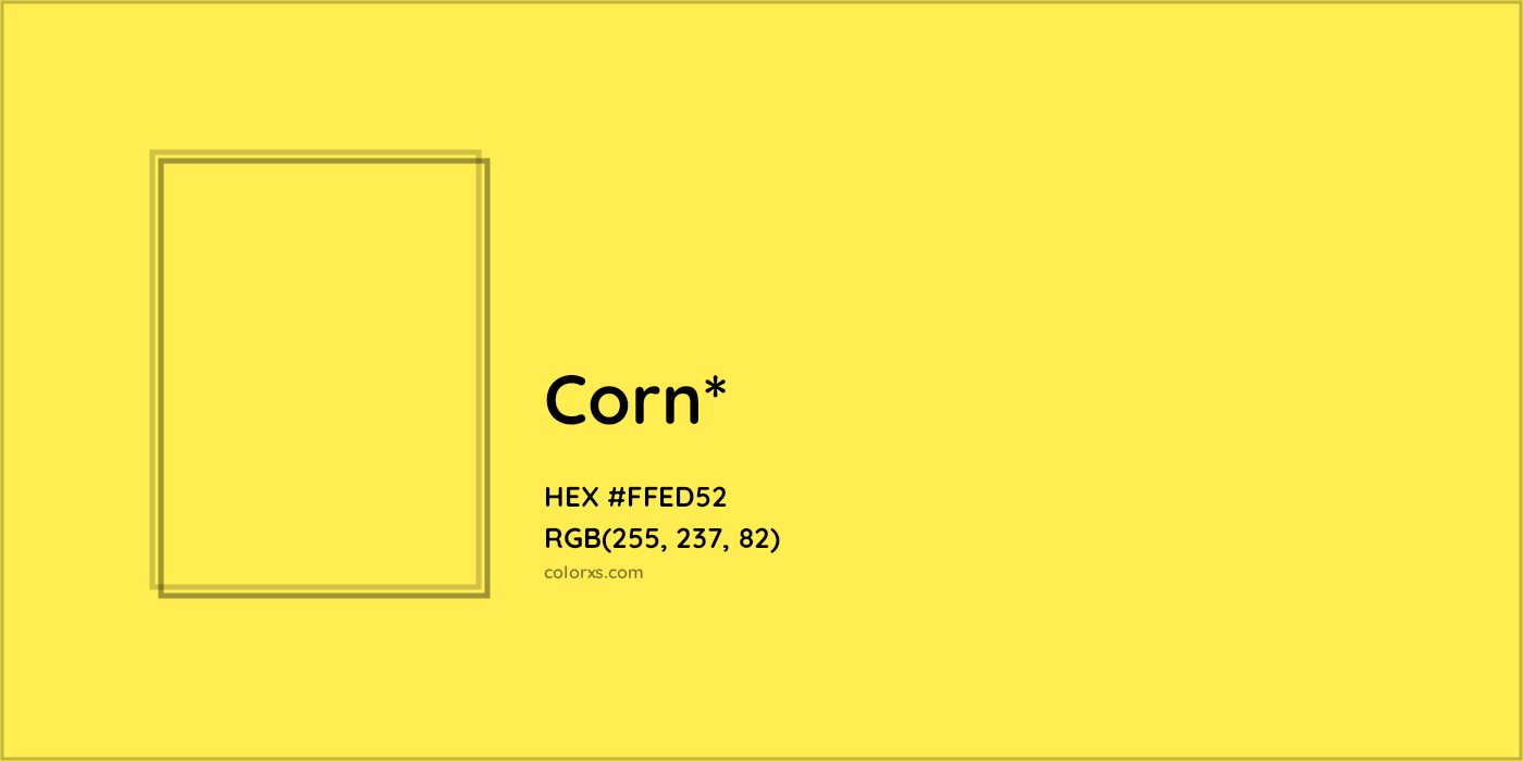 HEX #FFED52 Color Name, Color Code, Palettes, Similar Paints, Images