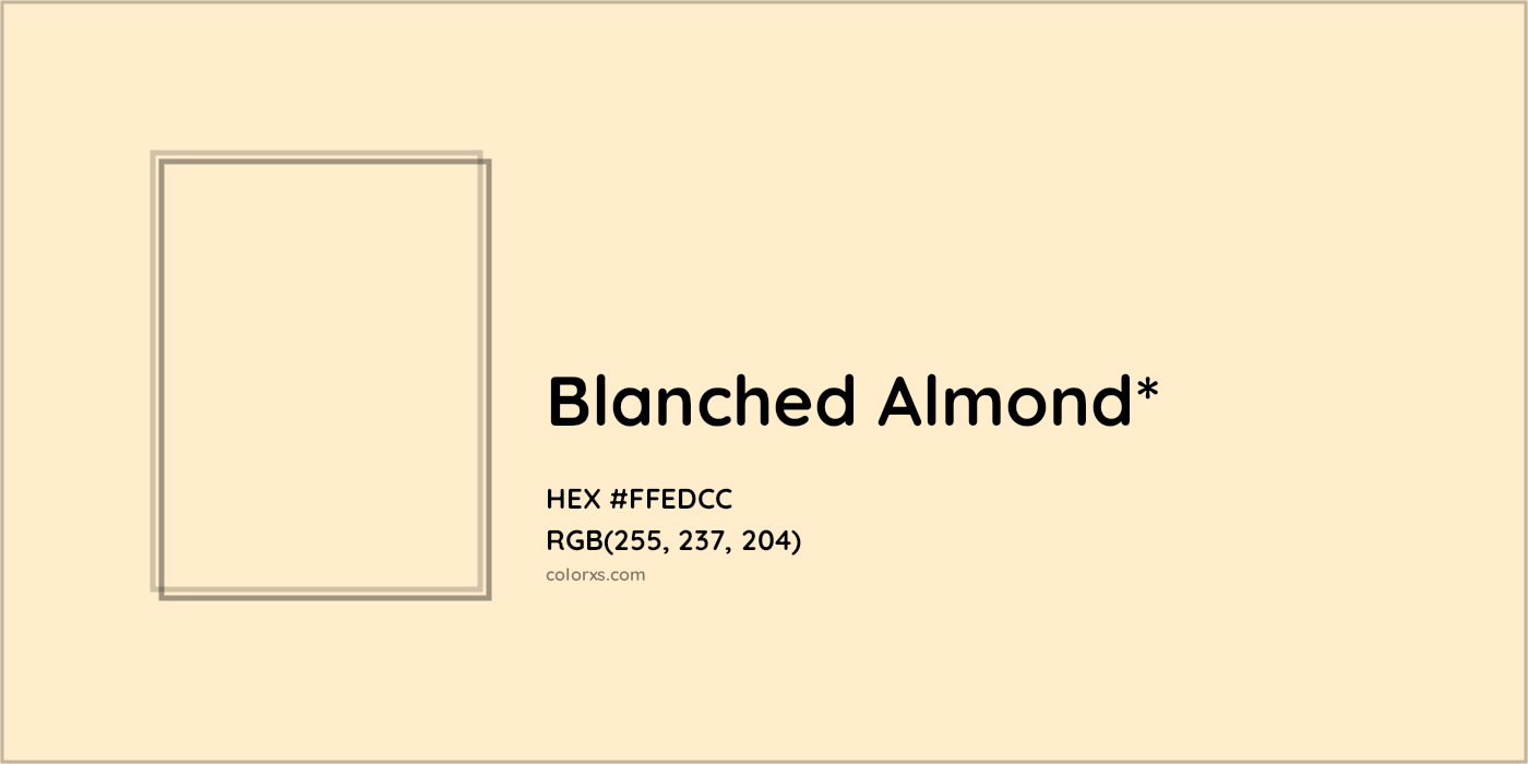 HEX #FFEDCC Color Name, Color Code, Palettes, Similar Paints, Images