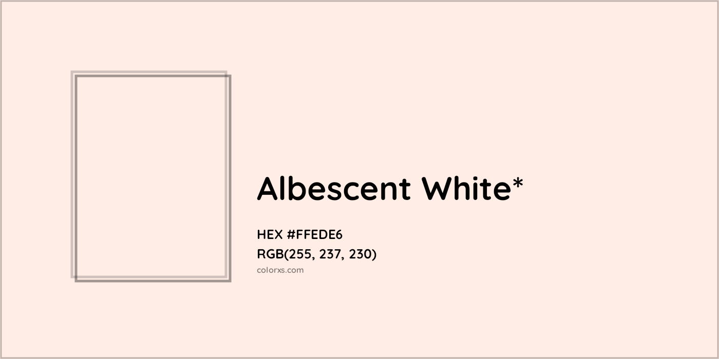 HEX #FFEDE6 Color Name, Color Code, Palettes, Similar Paints, Images