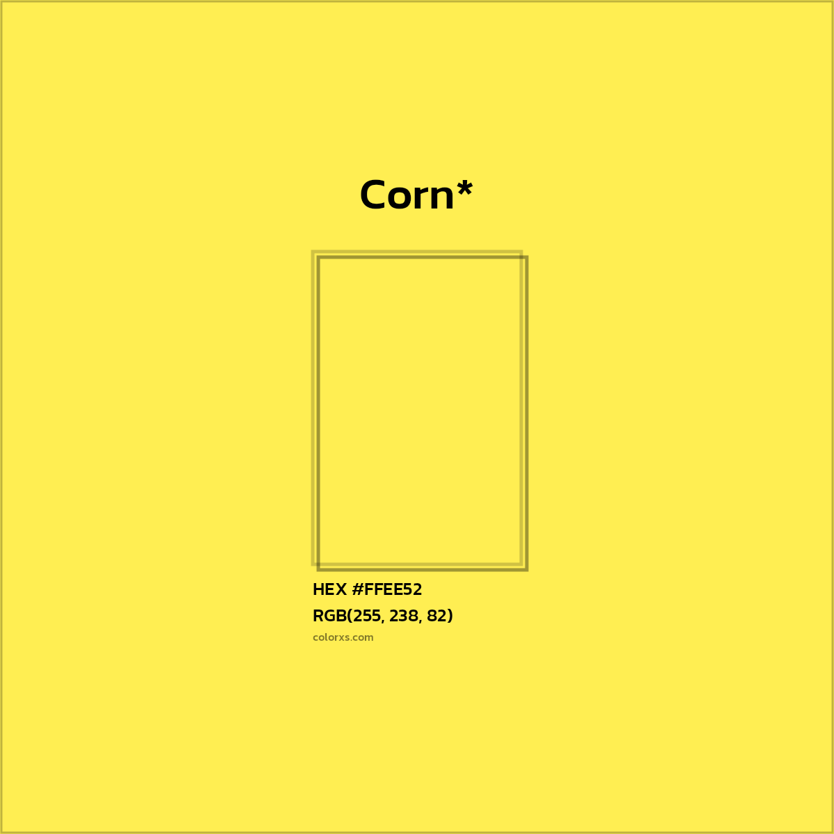 HEX #FFEE52 Color Name, Color Code, Palettes, Similar Paints, Images