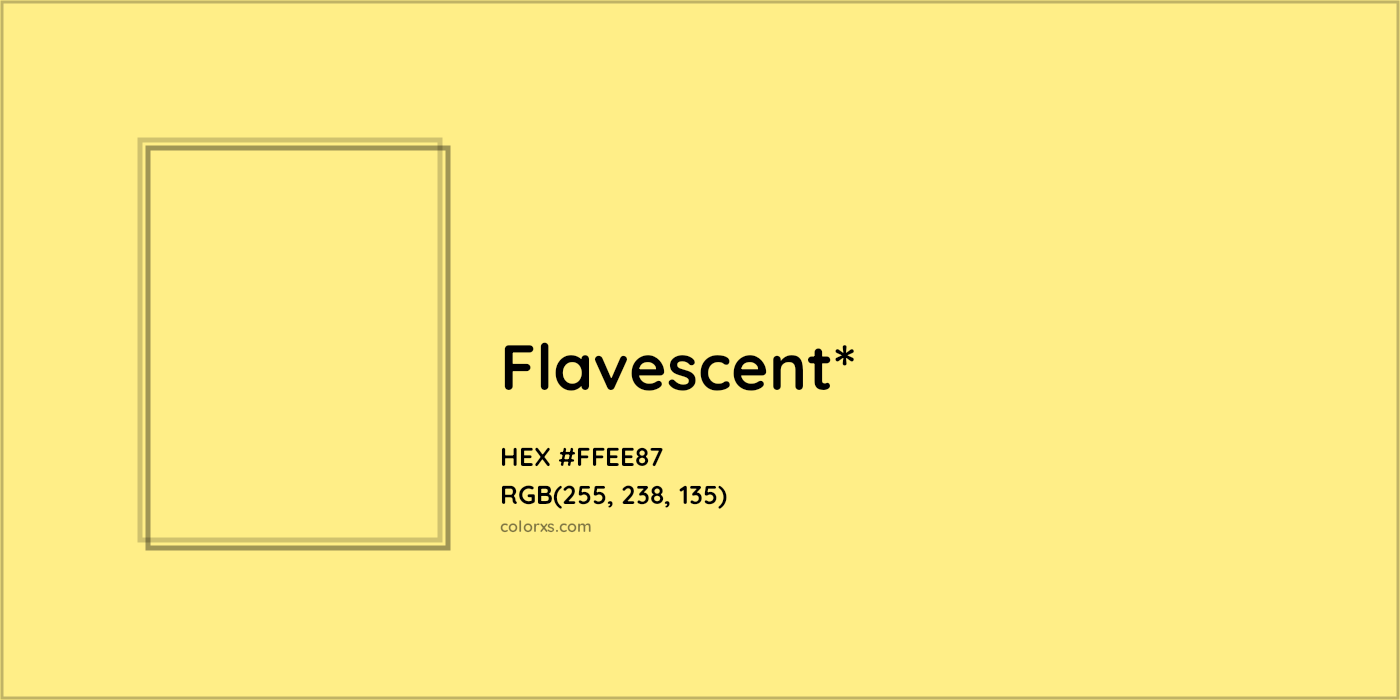 HEX #FFEE87 Color Name, Color Code, Palettes, Similar Paints, Images