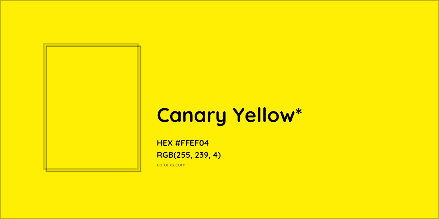 HEX #FFEF04 Color Name, Color Code, Palettes, Similar Paints, Images