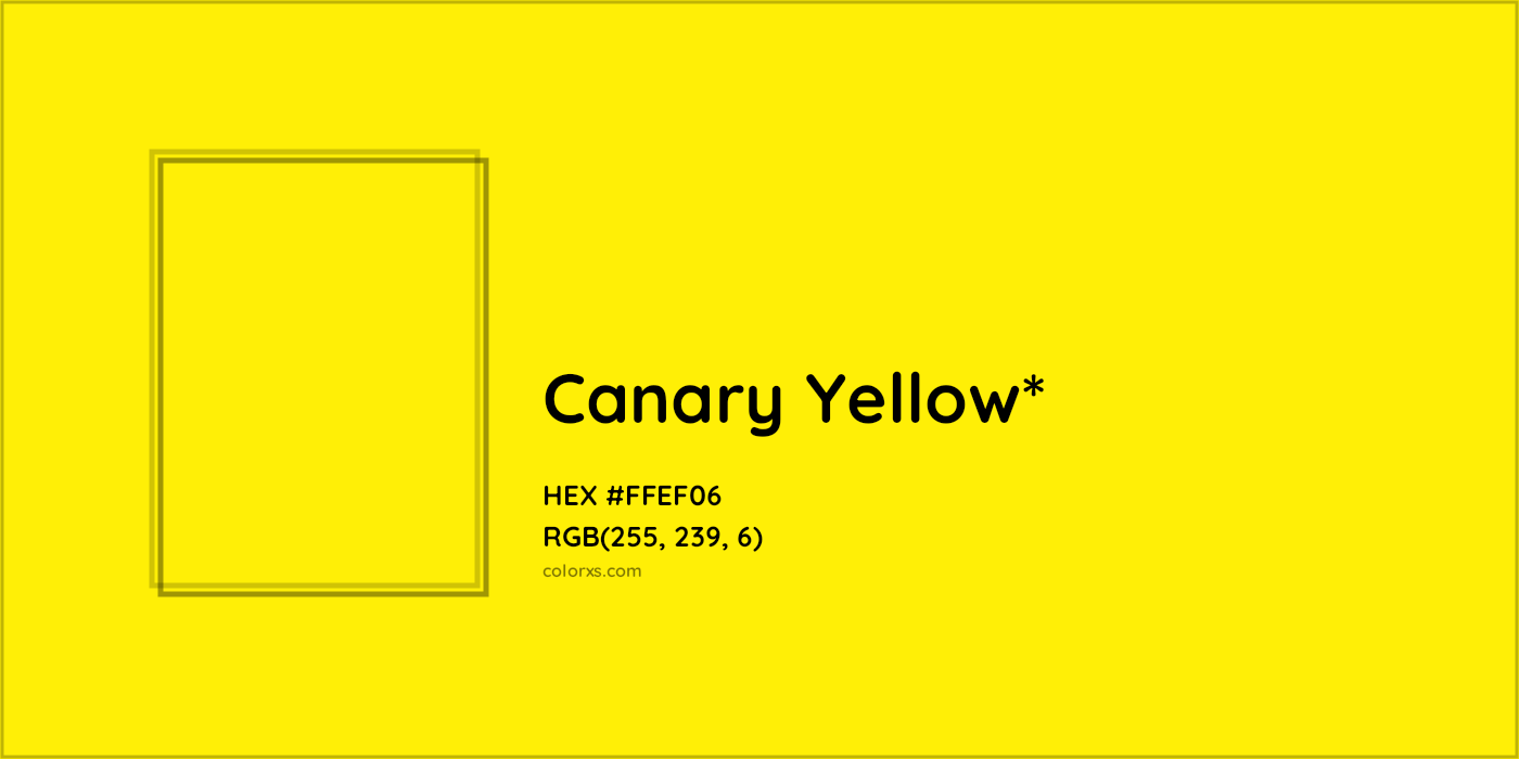 HEX #FFEF06 Color Name, Color Code, Palettes, Similar Paints, Images