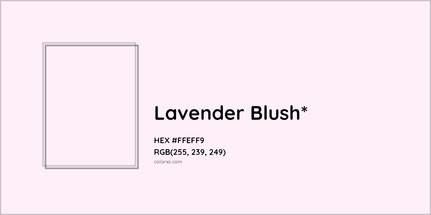 HEX #FFEFF9 Color Name, Color Code, Palettes, Similar Paints, Images