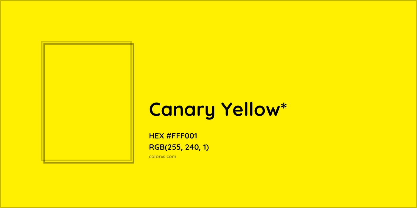 HEX #FFF001 Color Name, Color Code, Palettes, Similar Paints, Images
