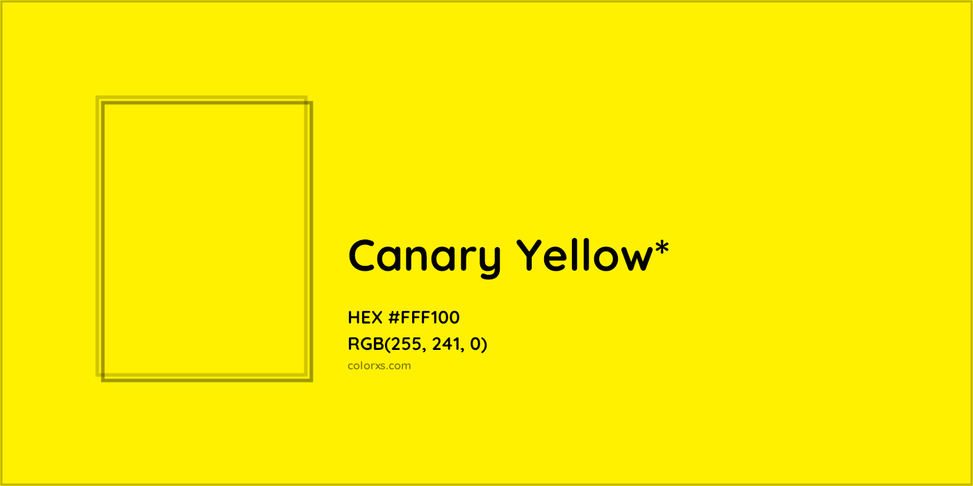 HEX #FFF100 Color Name, Color Code, Palettes, Similar Paints, Images