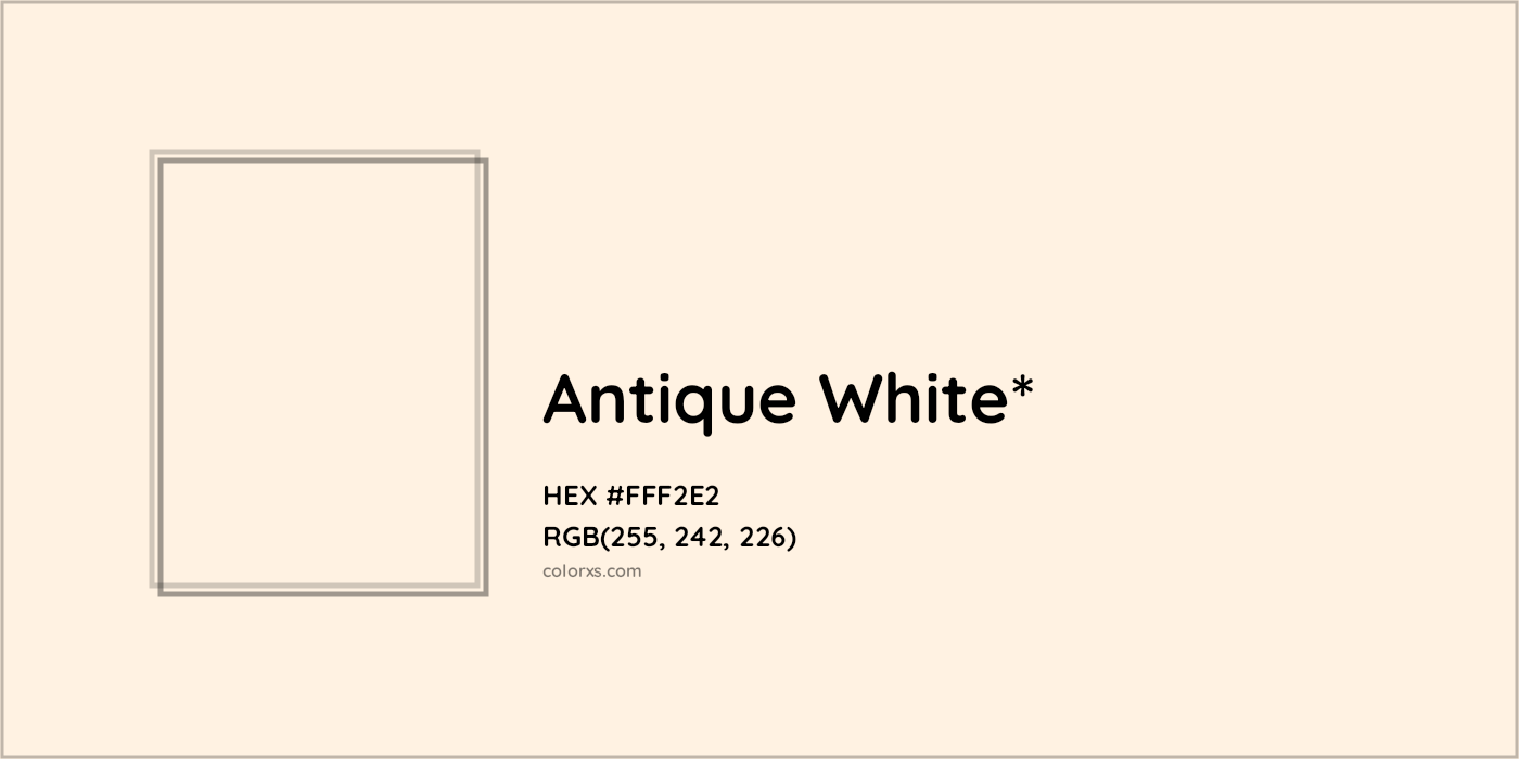 HEX #FFF2E2 Color Name, Color Code, Palettes, Similar Paints, Images