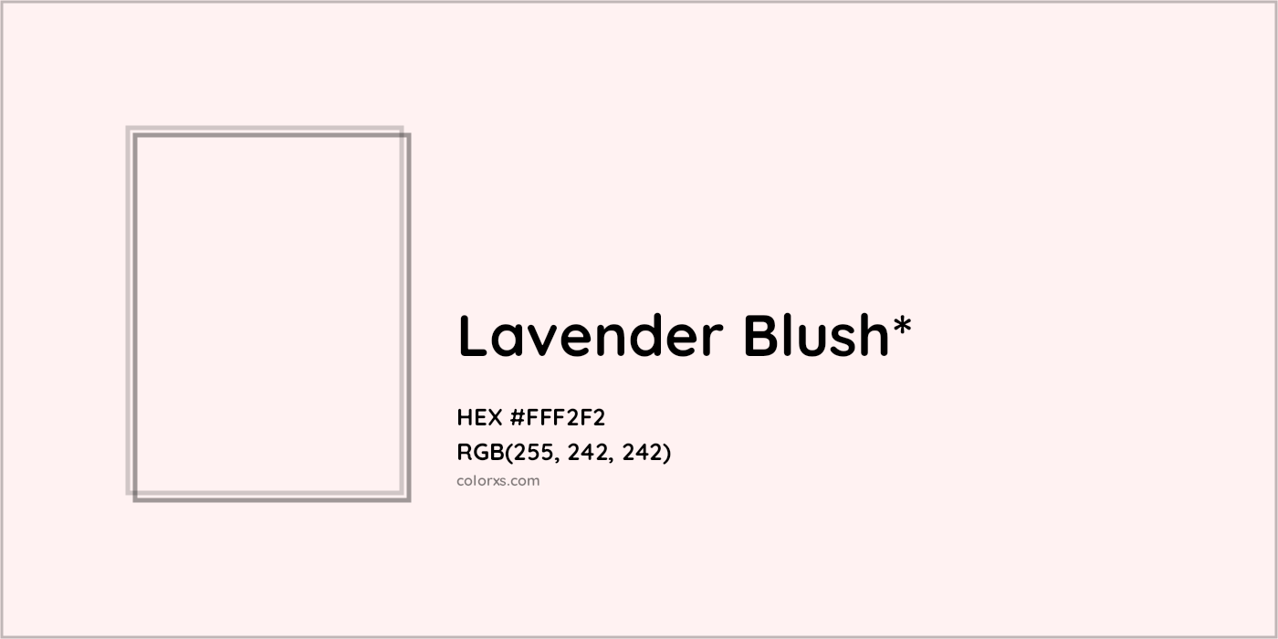 HEX #FFF2F2 Color Name, Color Code, Palettes, Similar Paints, Images
