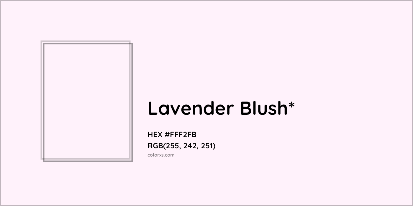 HEX #FFF2FB Color Name, Color Code, Palettes, Similar Paints, Images