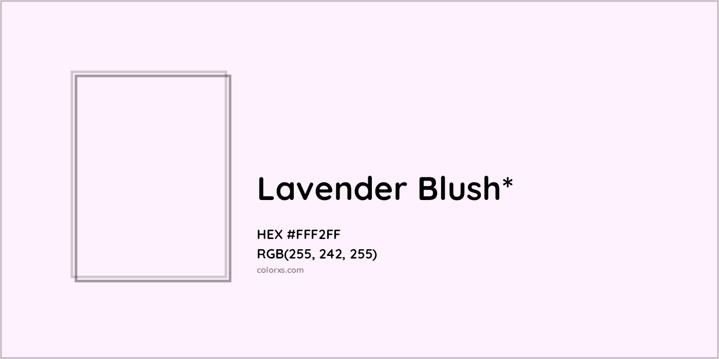HEX #FFF2FF Color Name, Color Code, Palettes, Similar Paints, Images