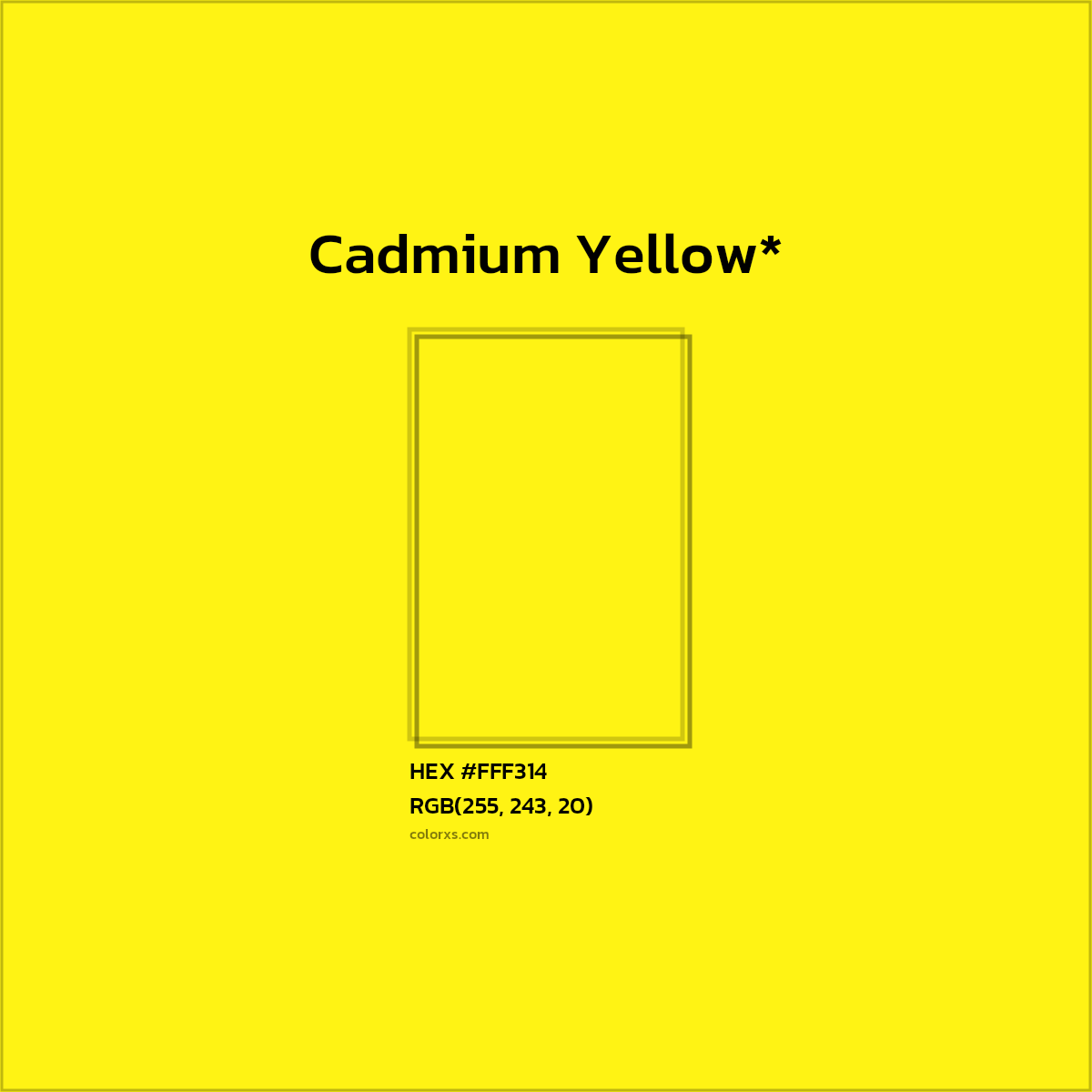 HEX #FFF314 Color Name, Color Code, Palettes, Similar Paints, Images