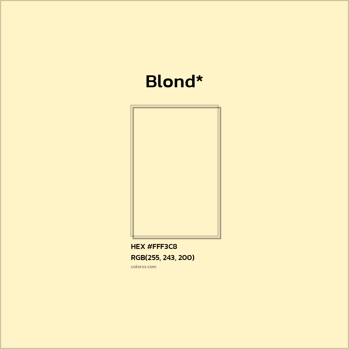 HEX #FFF3C8 Color Name, Color Code, Palettes, Similar Paints, Images