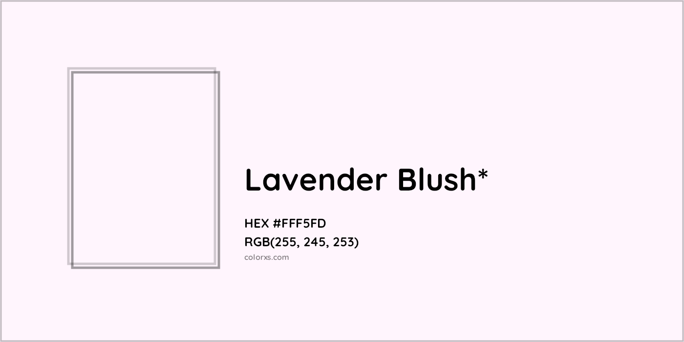 HEX #FFF5FD Color Name, Color Code, Palettes, Similar Paints, Images