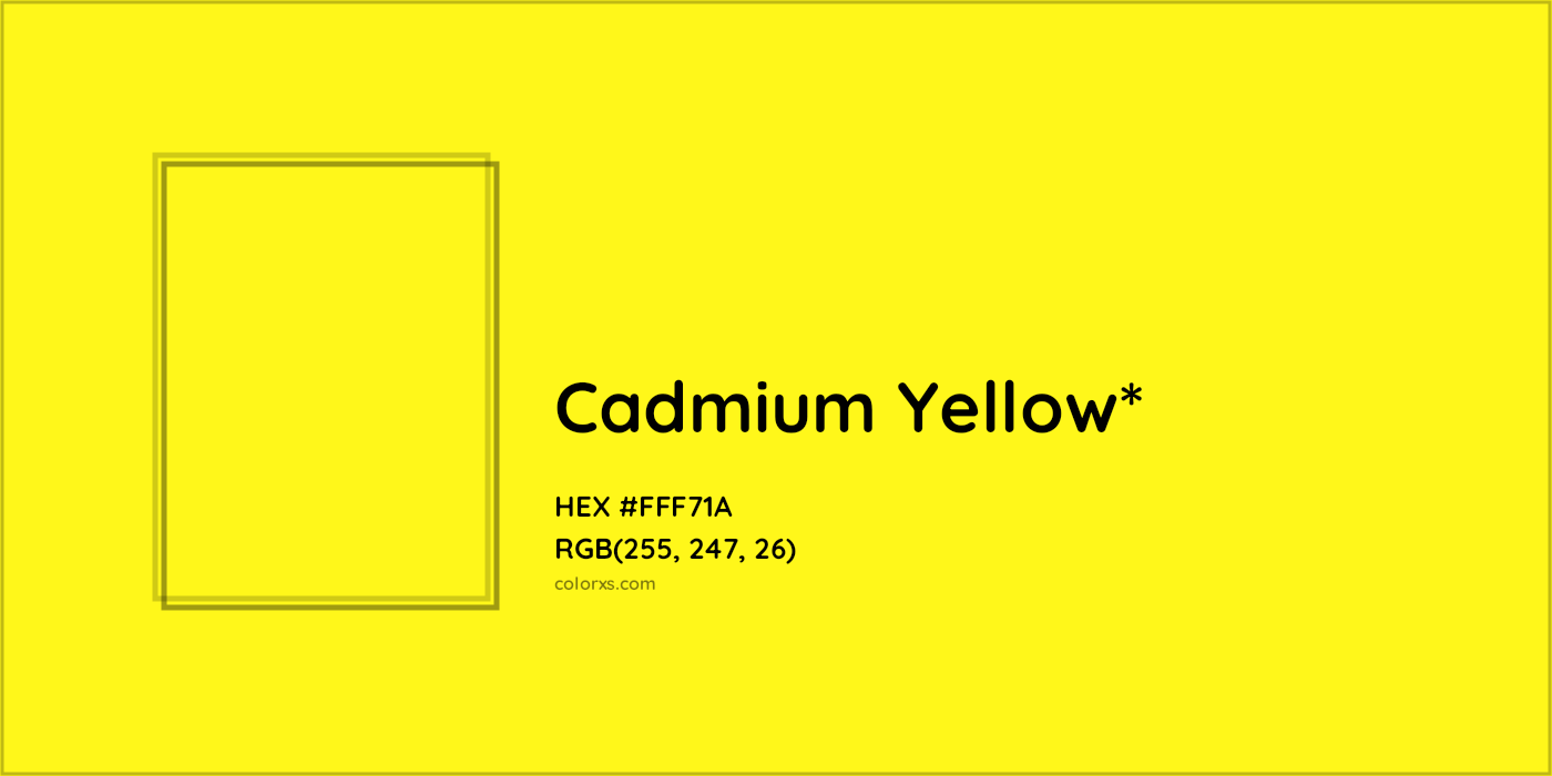 HEX #FFF71A Color Name, Color Code, Palettes, Similar Paints, Images