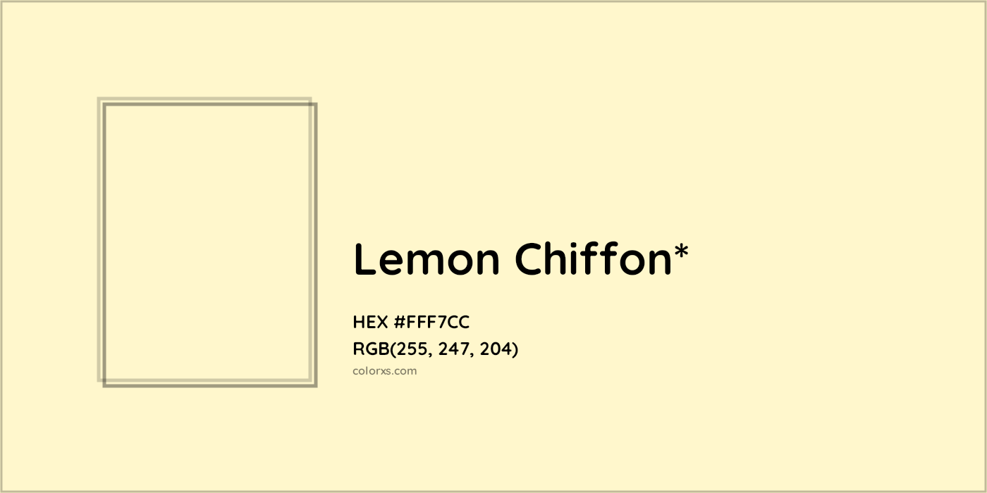 HEX #FFF7CC Color Name, Color Code, Palettes, Similar Paints, Images