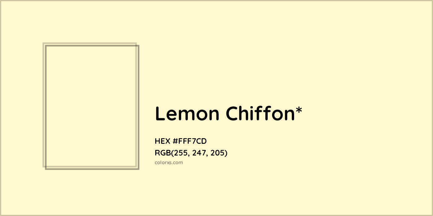 HEX #FFF7CD Color Name, Color Code, Palettes, Similar Paints, Images