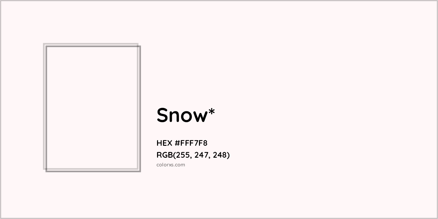 HEX #FFF7F8 Color Name, Color Code, Palettes, Similar Paints, Images
