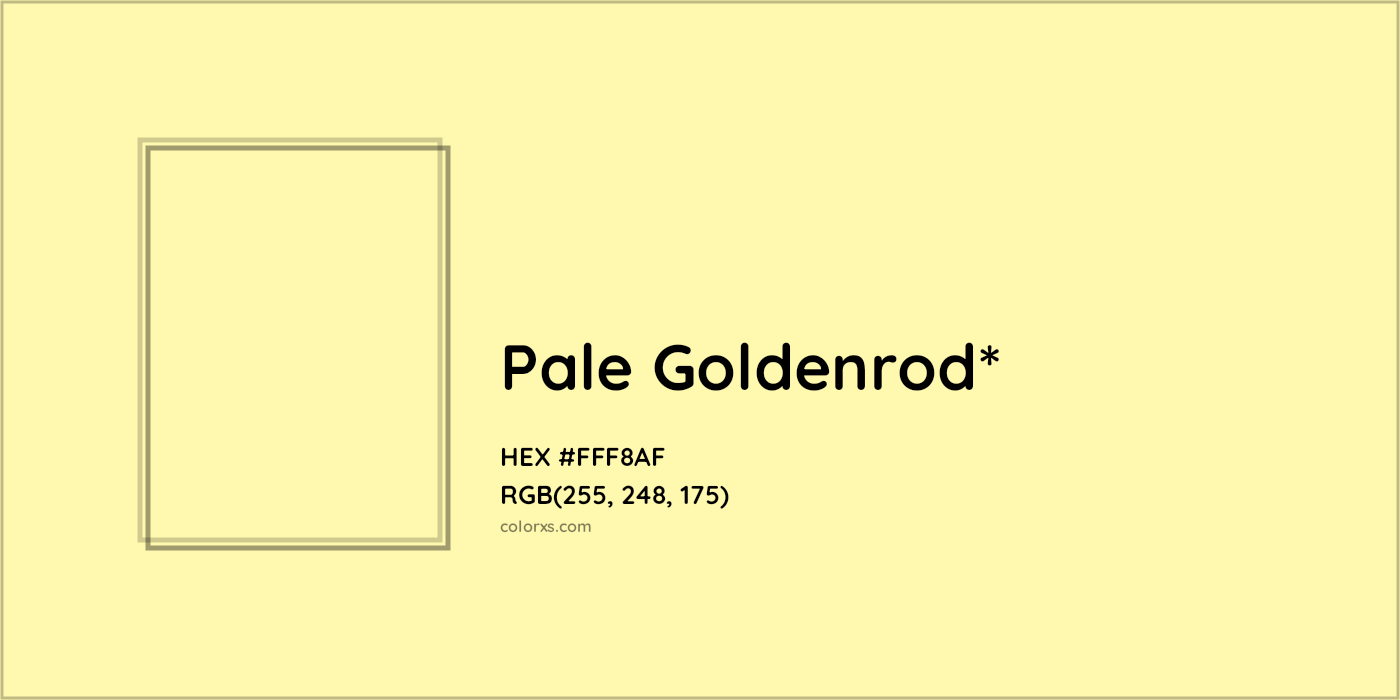 HEX #FFF8AF Color Name, Color Code, Palettes, Similar Paints, Images