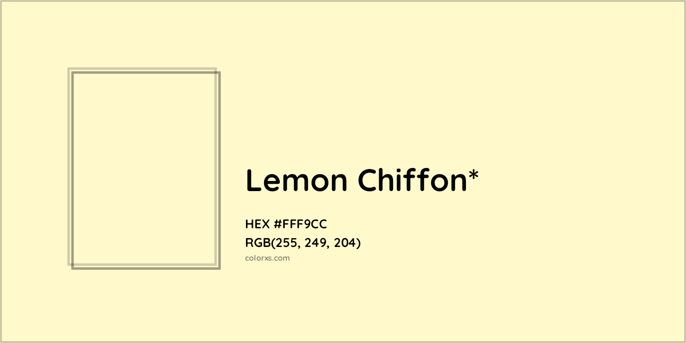 HEX #FFF9CC Color Name, Color Code, Palettes, Similar Paints, Images