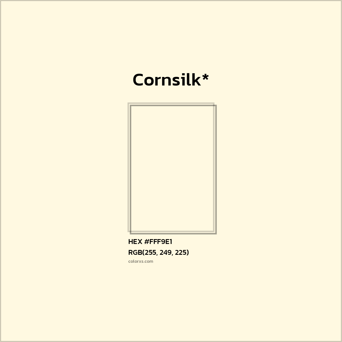 HEX #FFF9E1 Color Name, Color Code, Palettes, Similar Paints, Images