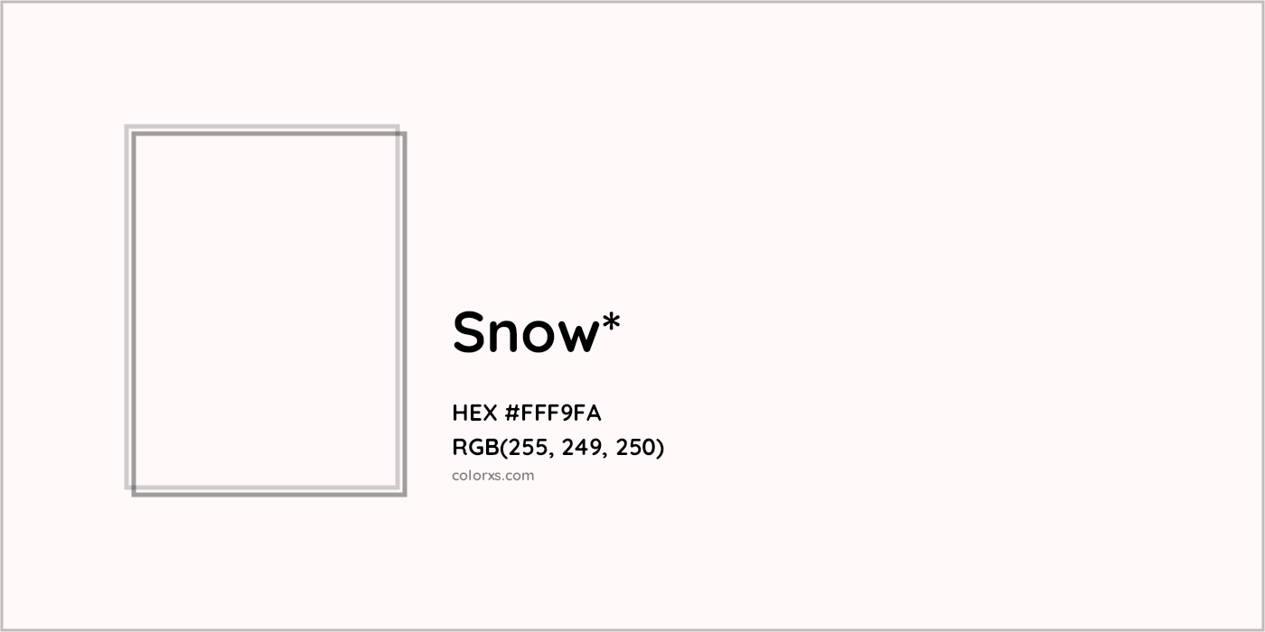 HEX #FFF9FA Color Name, Color Code, Palettes, Similar Paints, Images