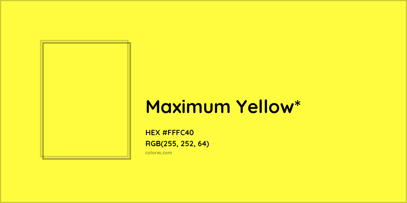 HEX #FFFC40 Color Name, Color Code, Palettes, Similar Paints, Images
