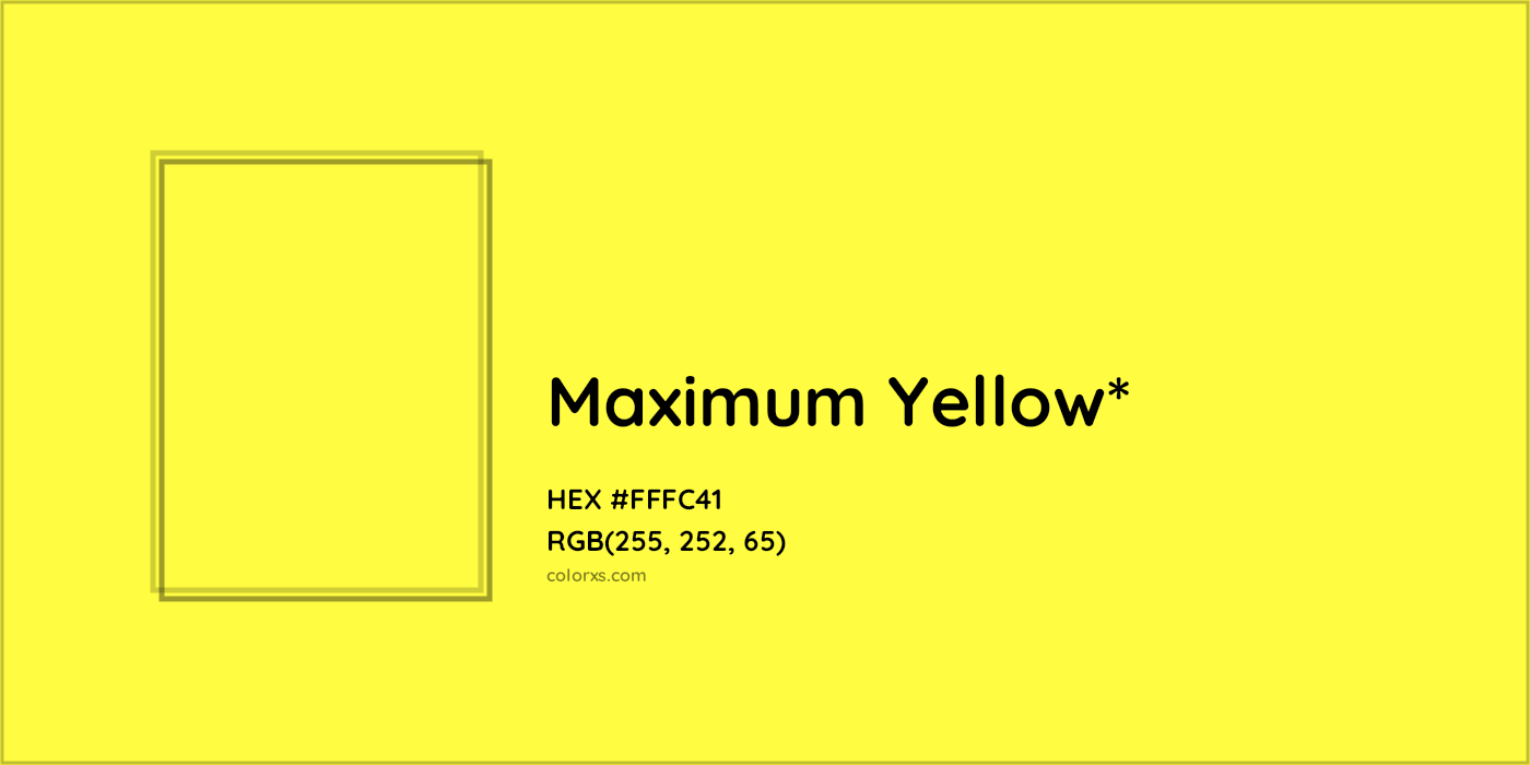 HEX #FFFC41 Color Name, Color Code, Palettes, Similar Paints, Images