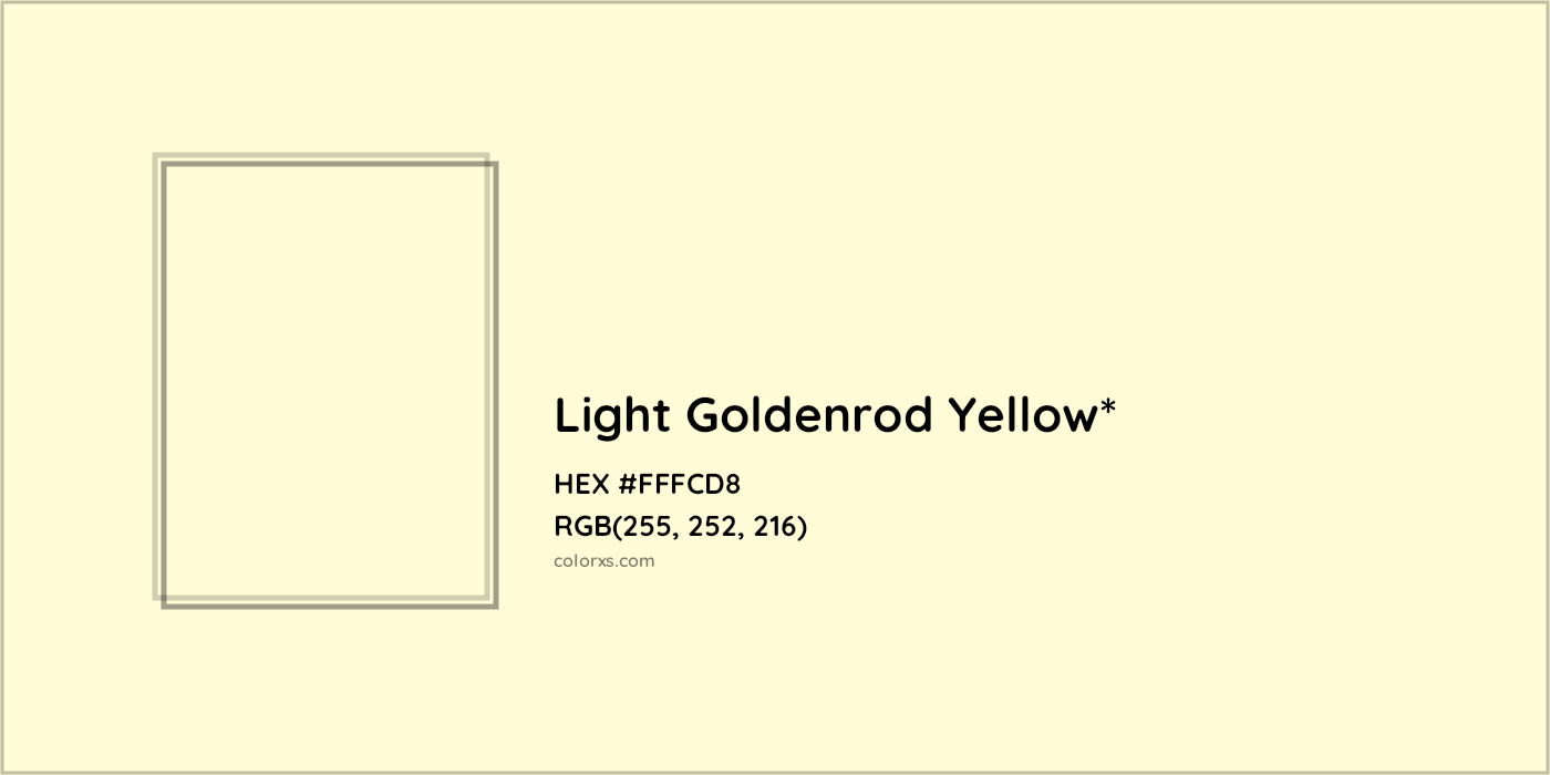 HEX #FFFCD8 Color Name, Color Code, Palettes, Similar Paints, Images