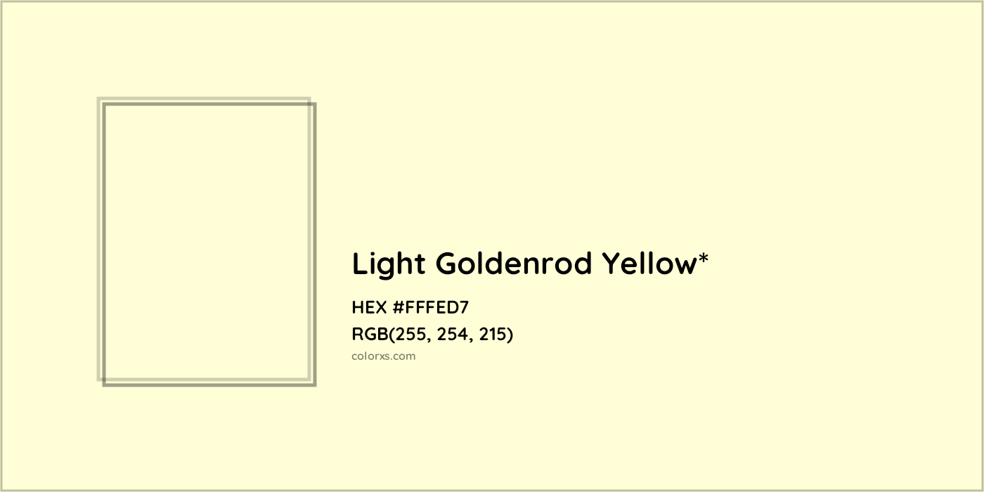 HEX #FFFED7 Color Name, Color Code, Palettes, Similar Paints, Images