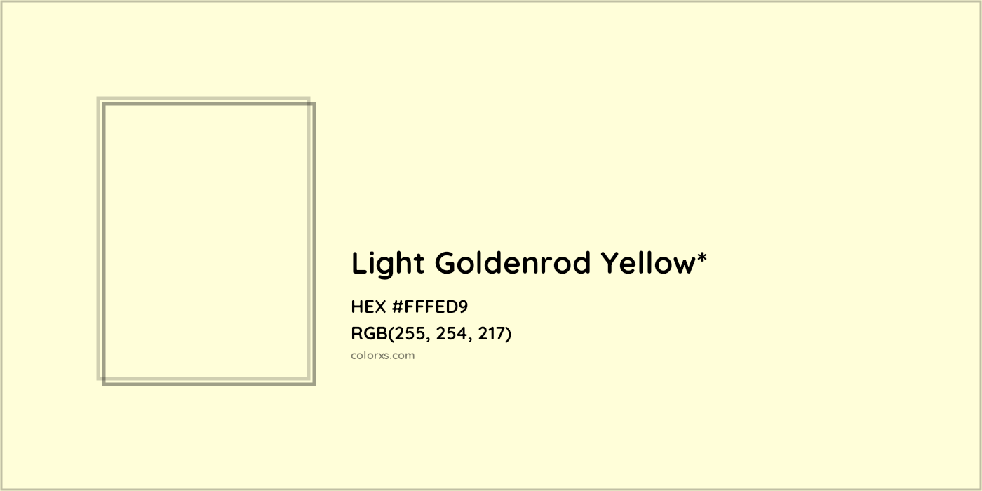 HEX #FFFED9 Color Name, Color Code, Palettes, Similar Paints, Images