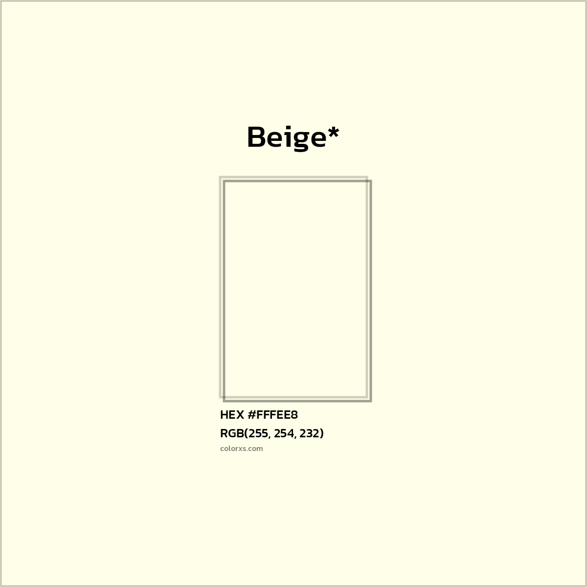 HEX #FFFEE8 Color Name, Color Code, Palettes, Similar Paints, Images